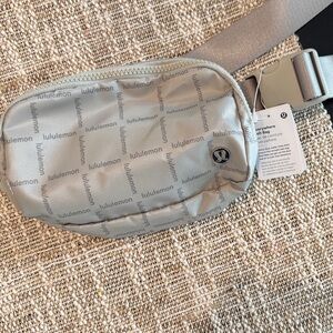 Lululemon Athletica Charcoal Logo Crossbody Bag